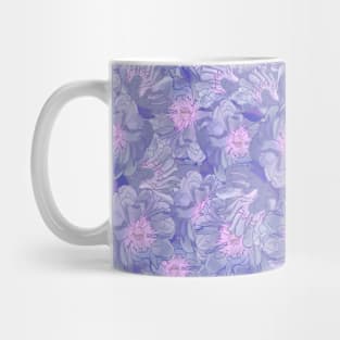 Peonies in Purple Repeating Design Mug